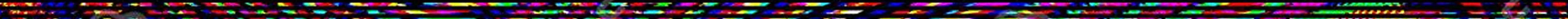 Multicolored horizontal streaks and pixels of light on a black background creating an abstract neon light effect.